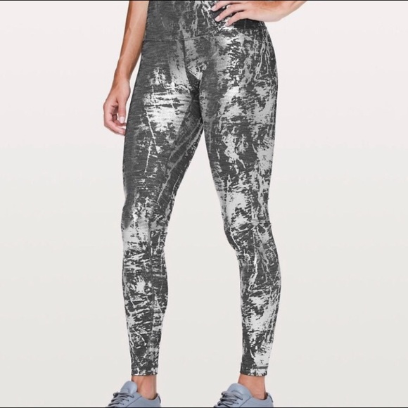 lululemon athletica Pants - Lululemon Wunder Under Hi-Rise Brindle Foil. 8.